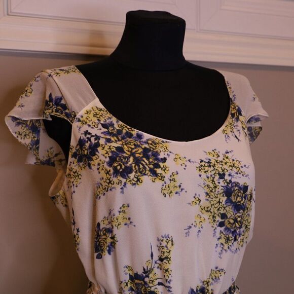 Joie Astilbe Silk Floral Maxi Dress Sz M - Picture 5 of 6